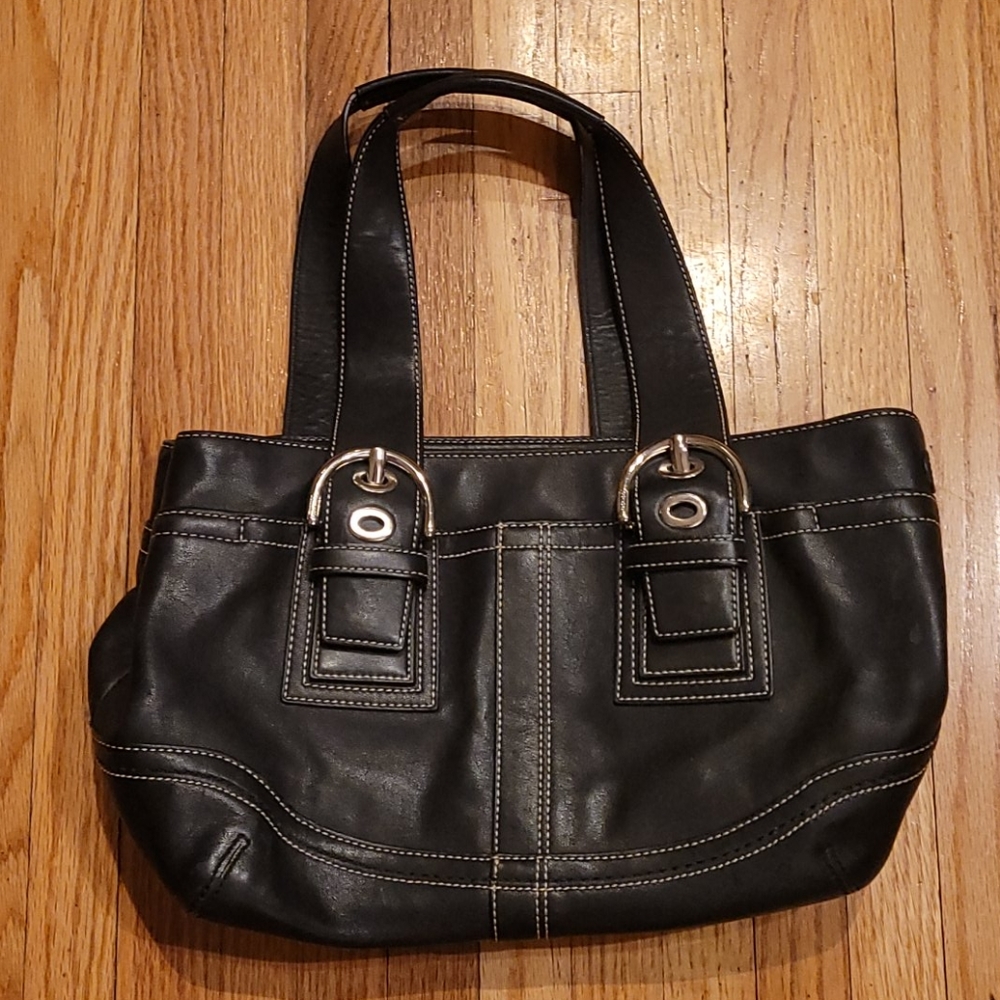 Coach Black Leather Purse